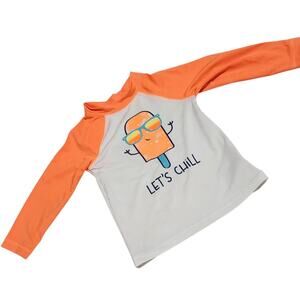 Cat Jack 18 Mth Baby Boy Toddler Ice Cream "Lets Chill" Rashguard Swim Top Long